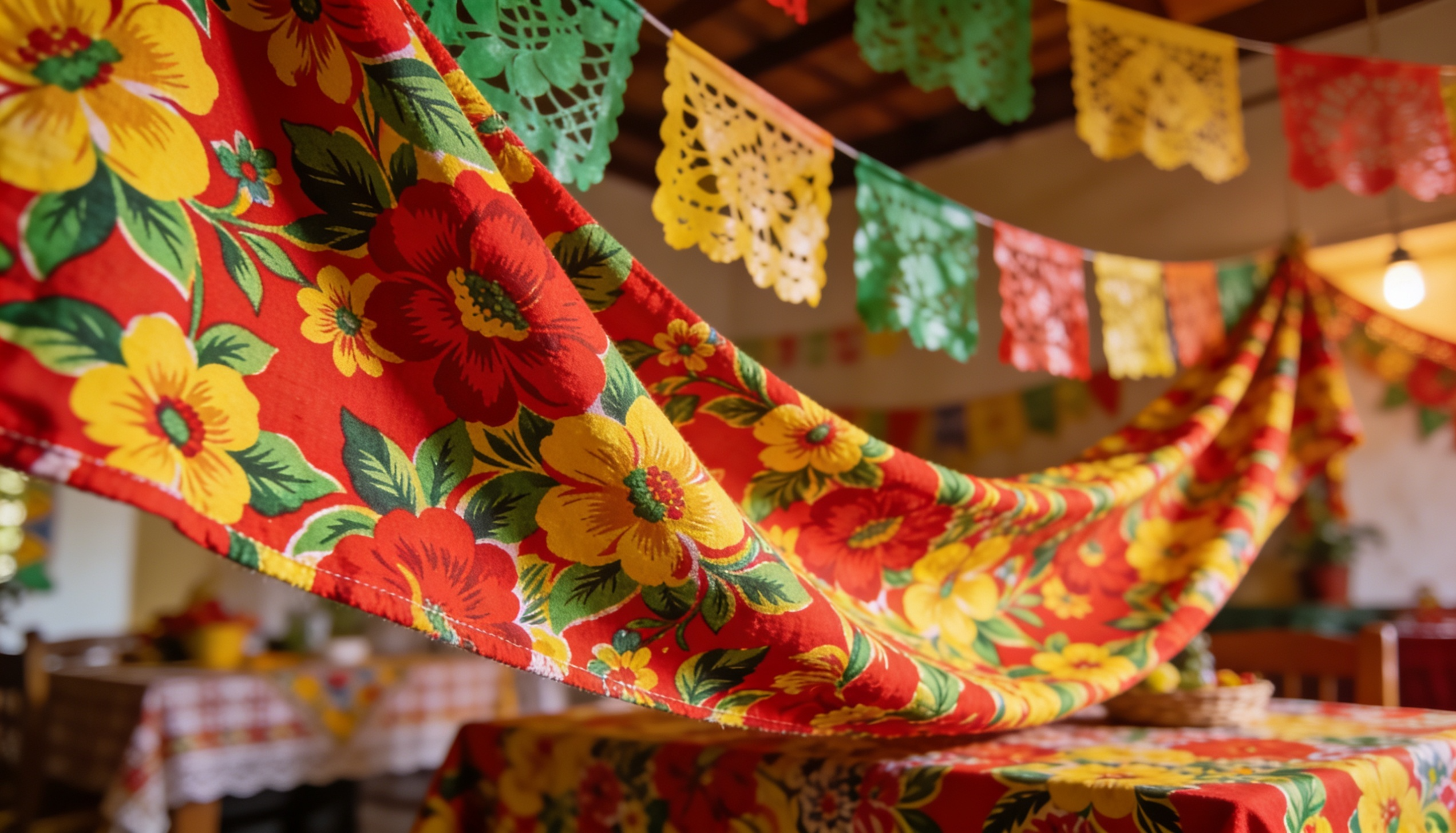 Como usar tecido chita na decoração de festas juninas e eventos temáticos